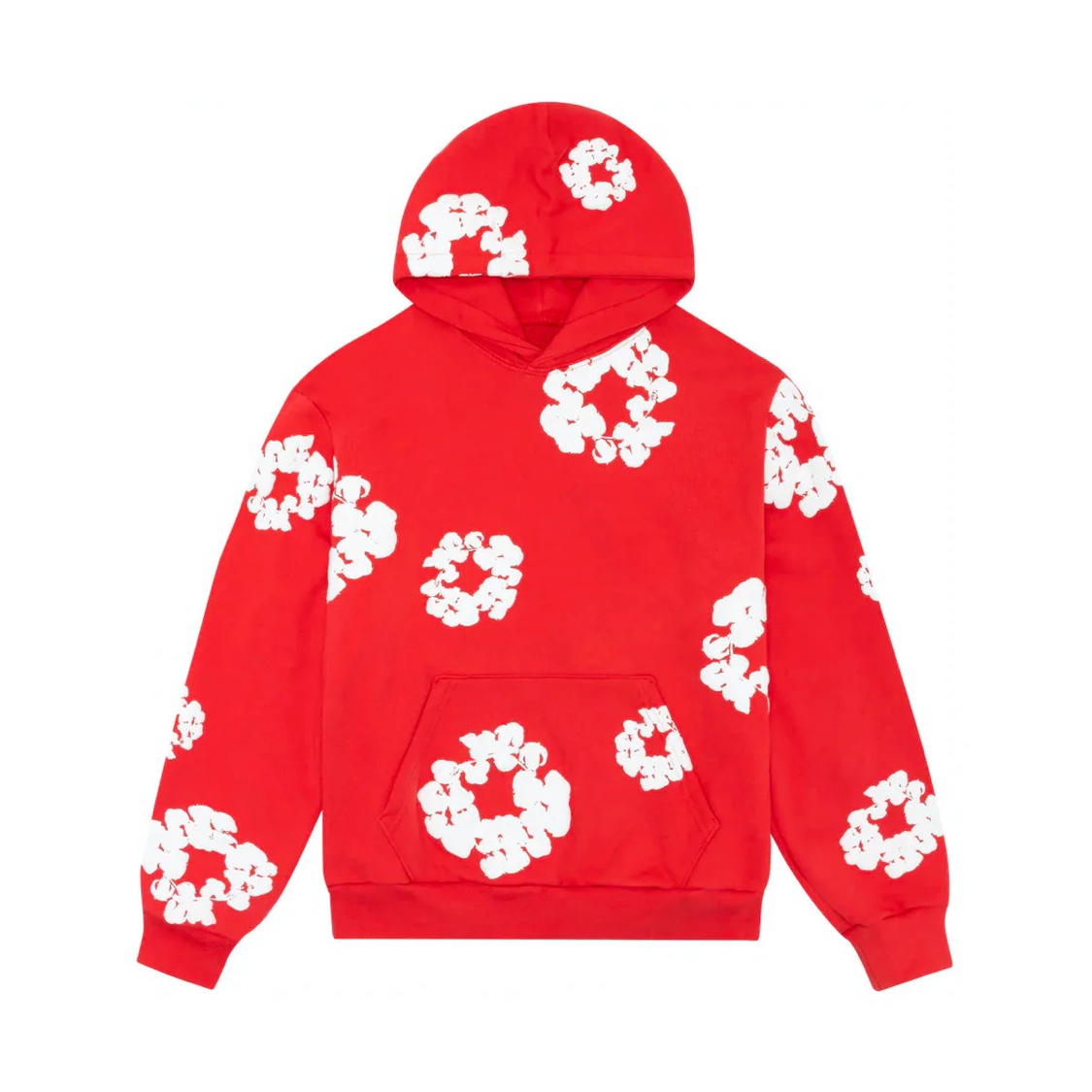 Red denim tears hoodie **(PRICE NEGOTIABLE)**
