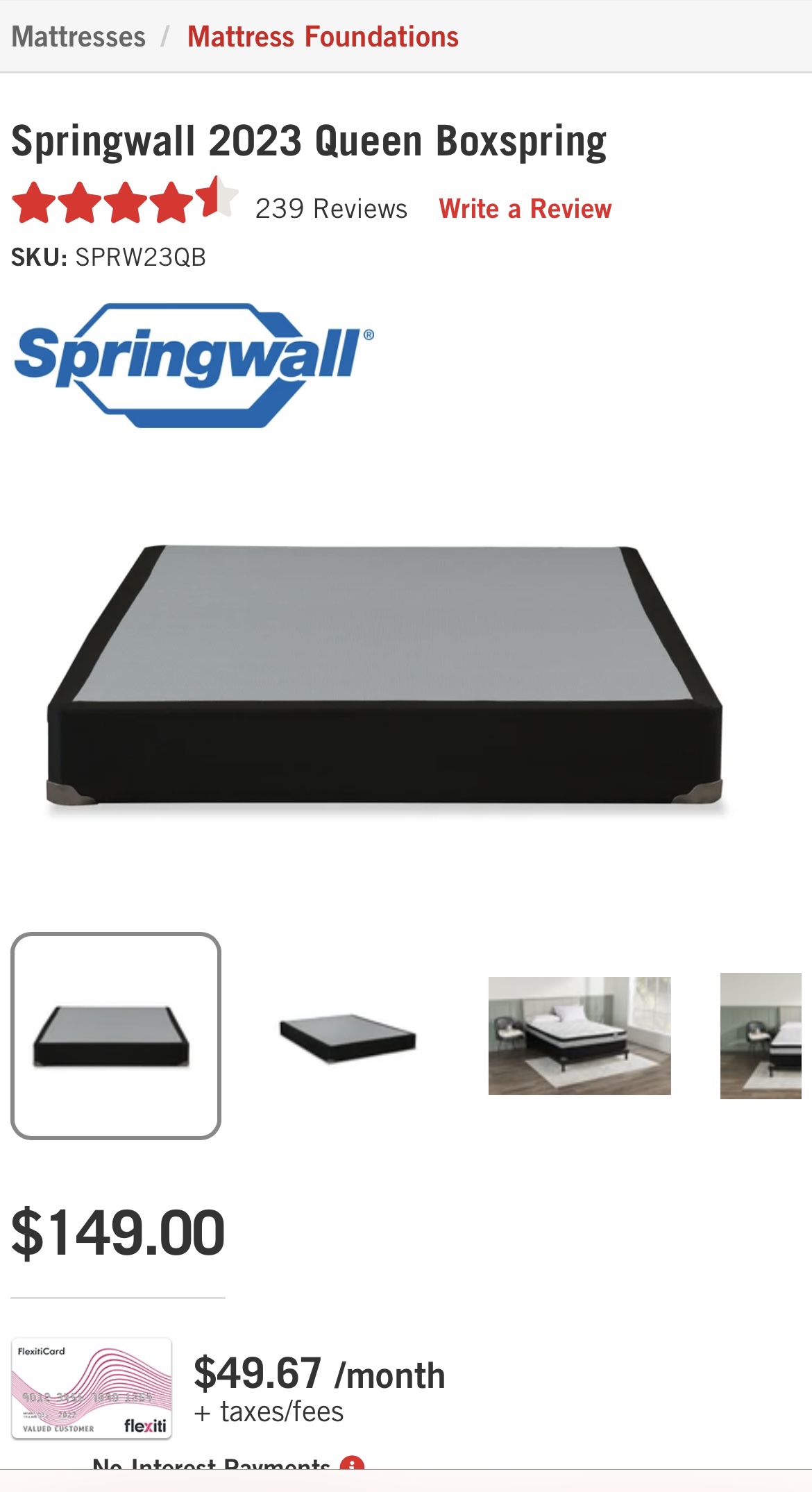 Queen Boxspring / bed frame - photo 3