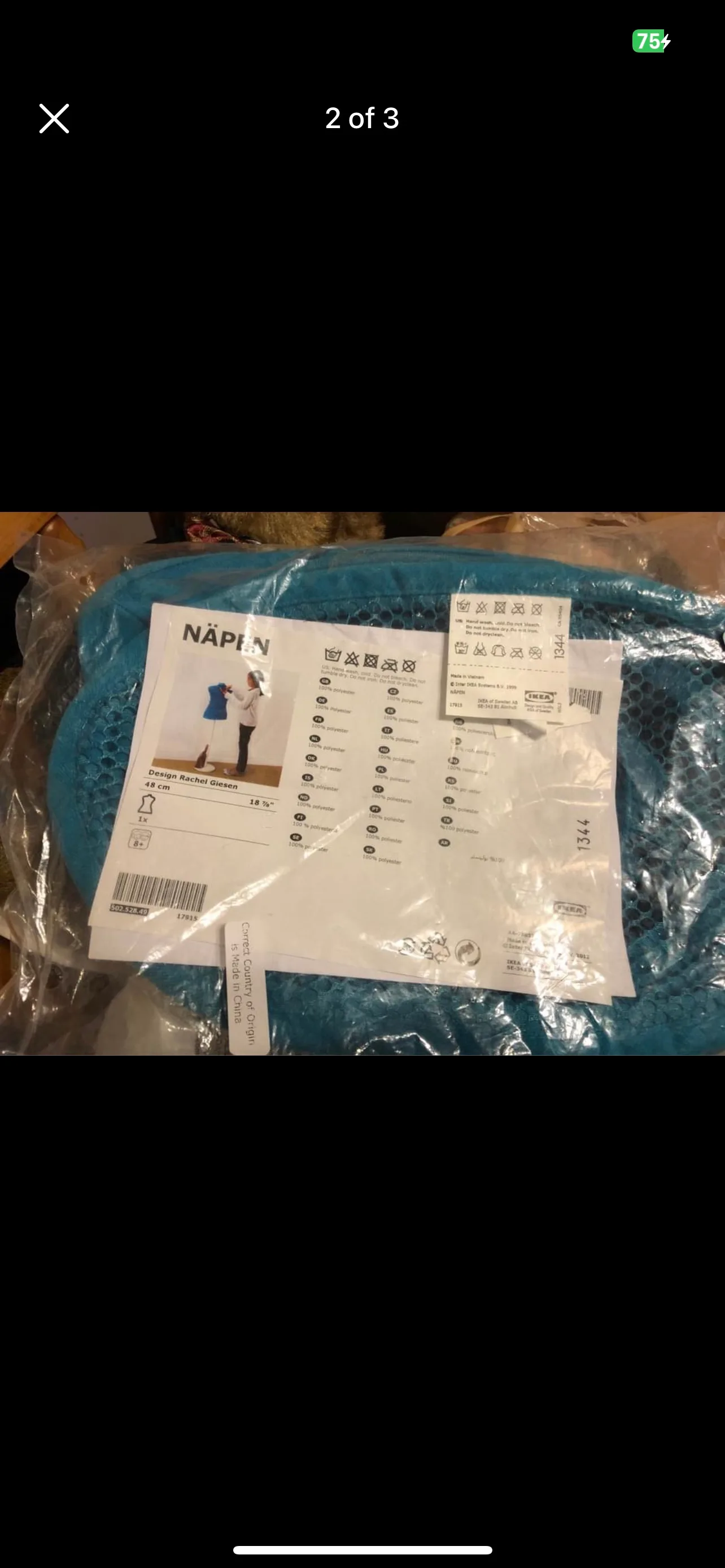 Kids IKEA Näpen Teal Dress Form Display 🧡 image indicator(2)
