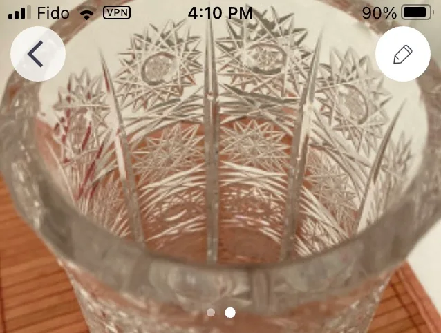 ✨Vintage Classic pinwheel Crystal Vase image indicator(2)