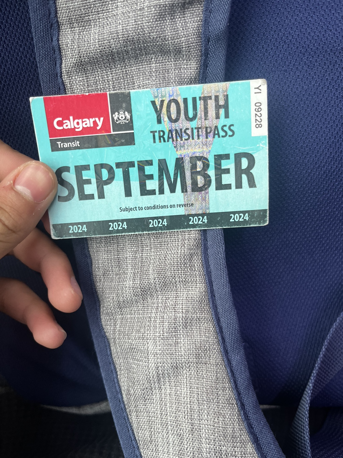 September bus pass