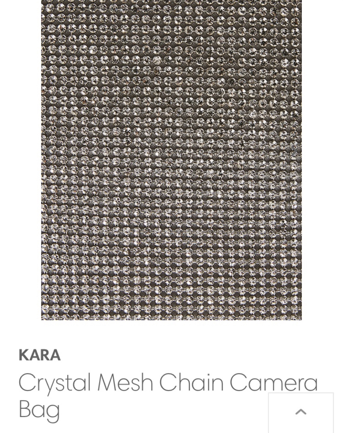 Kara Crystal Mesh Chain Camera Bag - photo 4