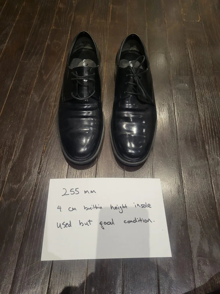 Height Increase Formal Men's Shoes - Black thumbnail