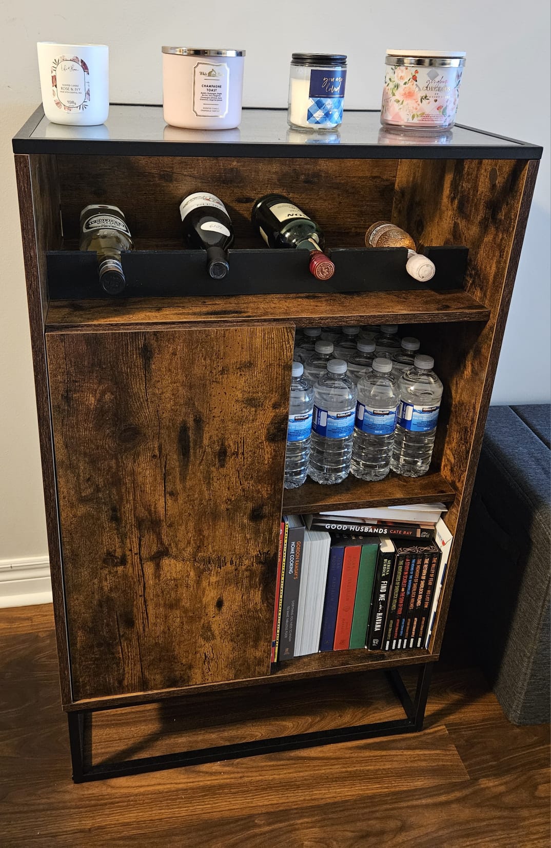 Wooden Cabinet with Glass Top - photo 2