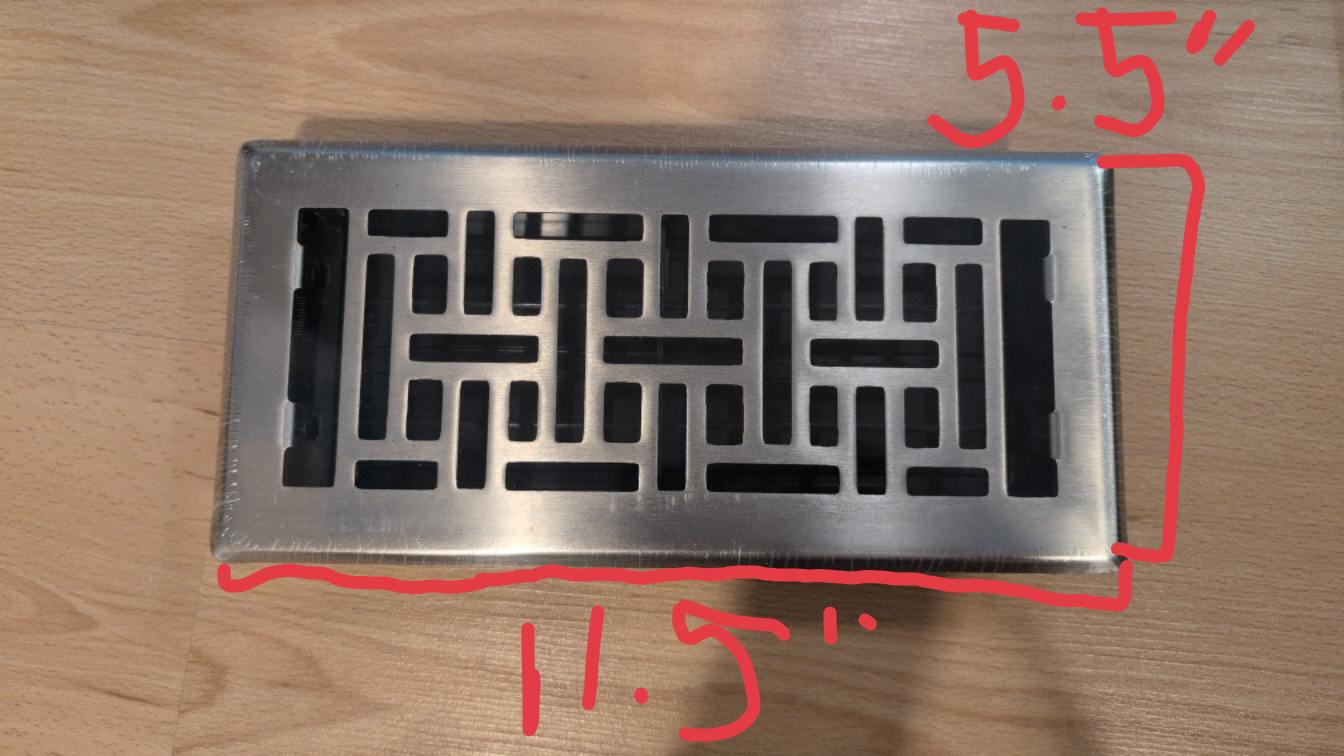 3 Floor Register Vents - 4" x 10" - Brushed Nickel - photo 3