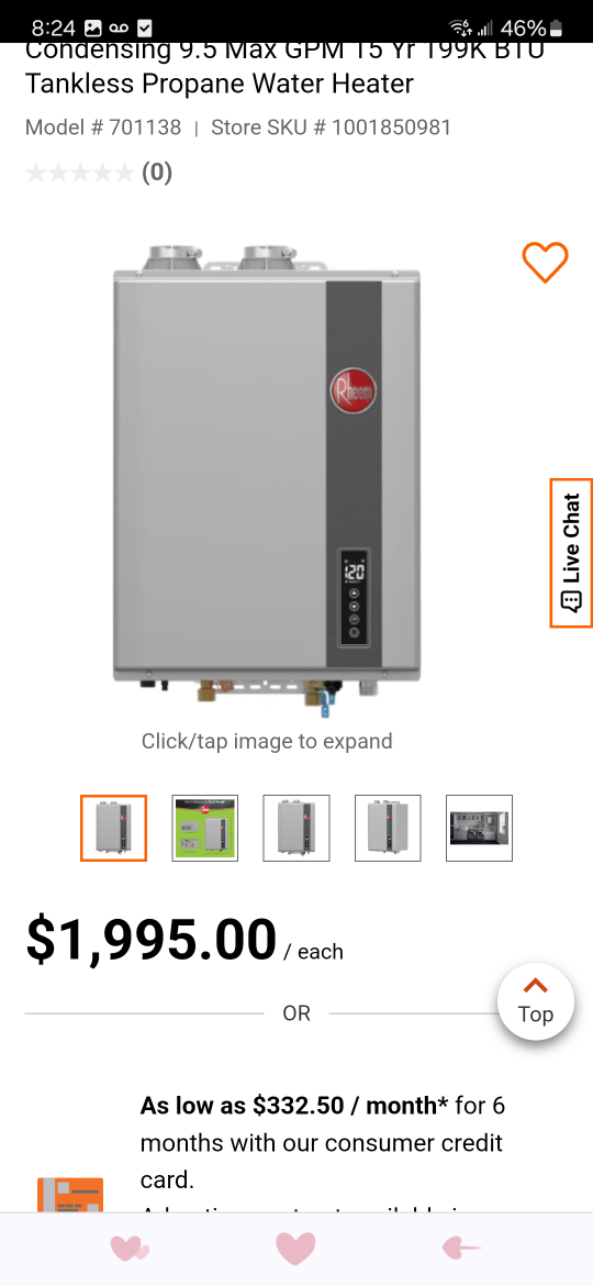 Rheem Condensing Tankless Gas Water Heater - photo 4