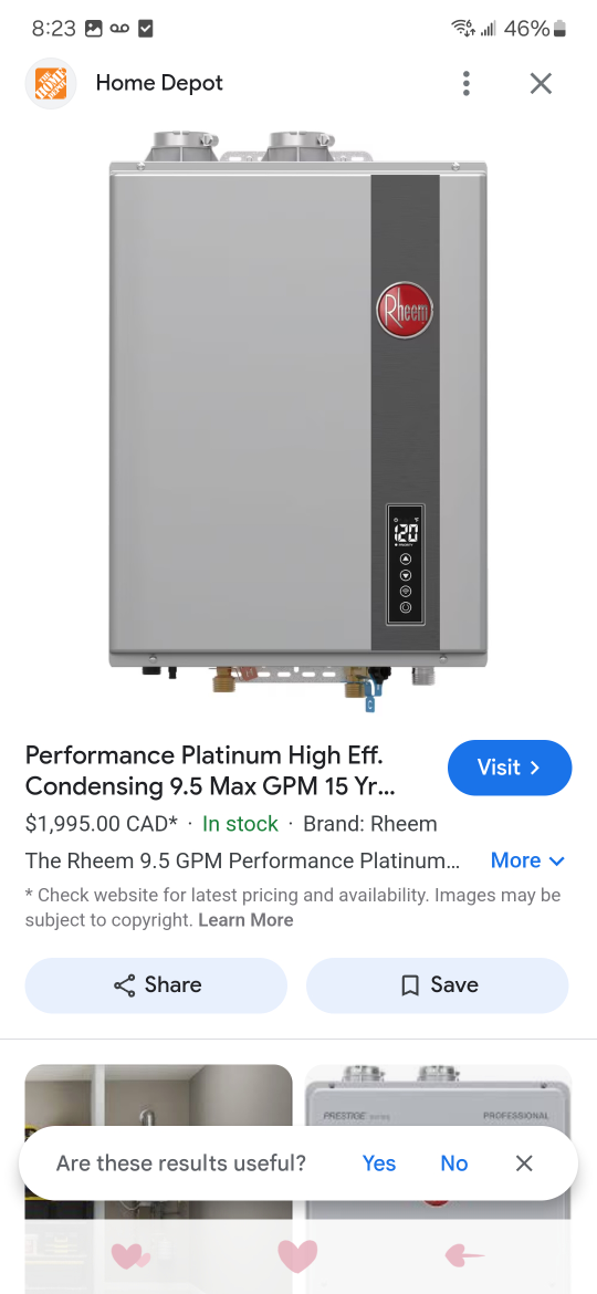 Rheem Condensing Tankless Gas Water Heater - photo 5