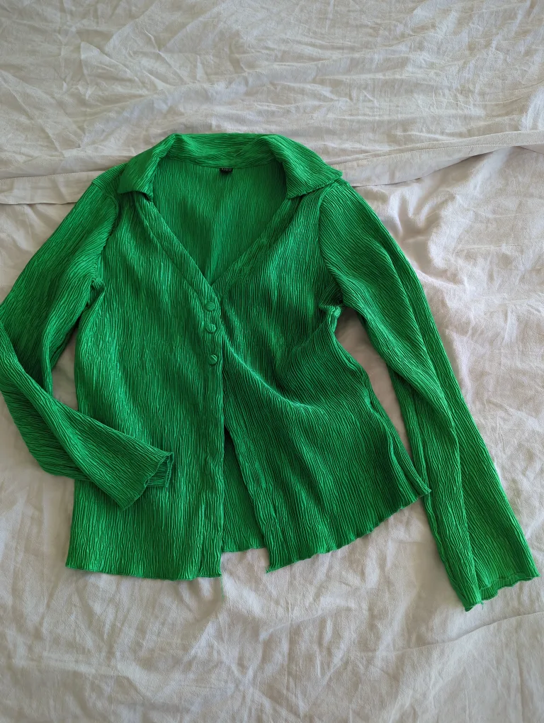 Green Collared Blouse thumbnail