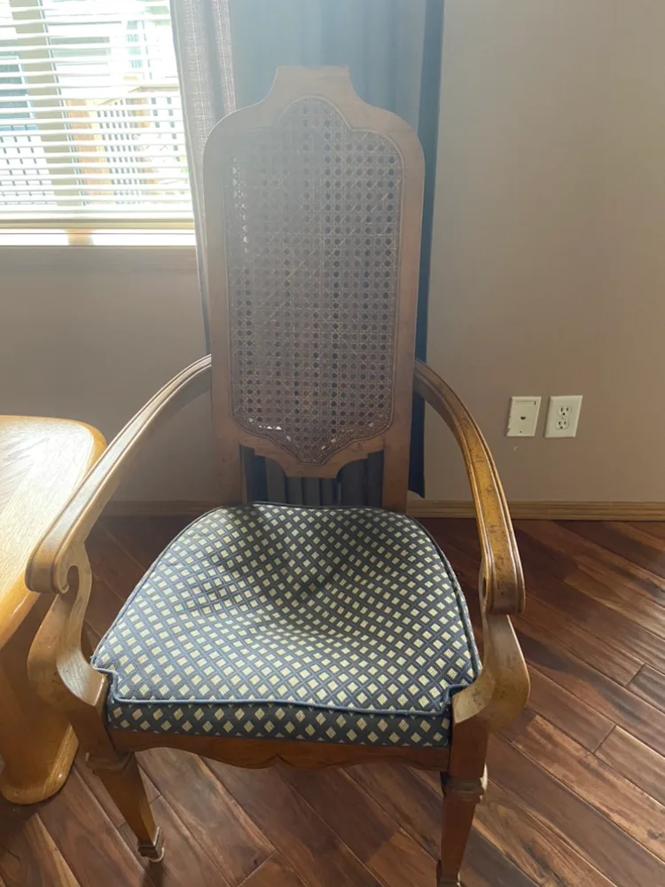 Wicker Back Dining Chair image indicator(2)