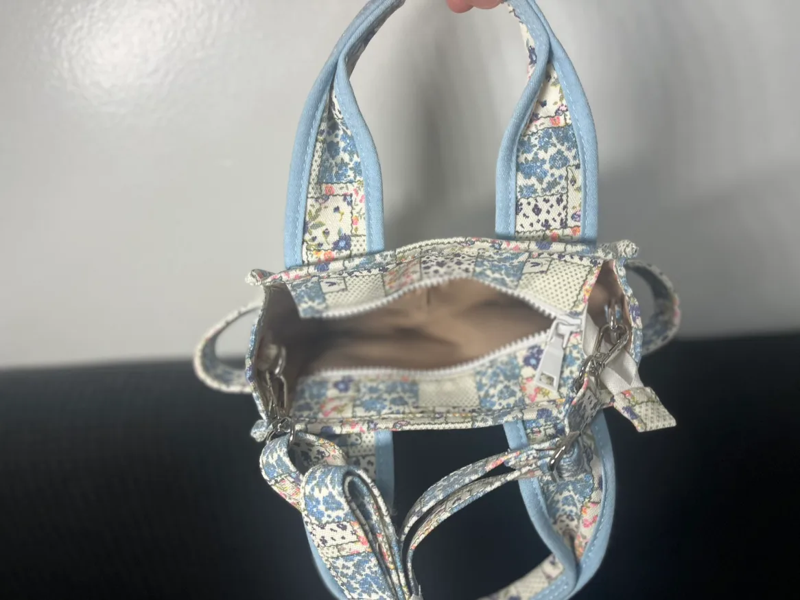 Small Floral canvas Handbag image indicator(3)