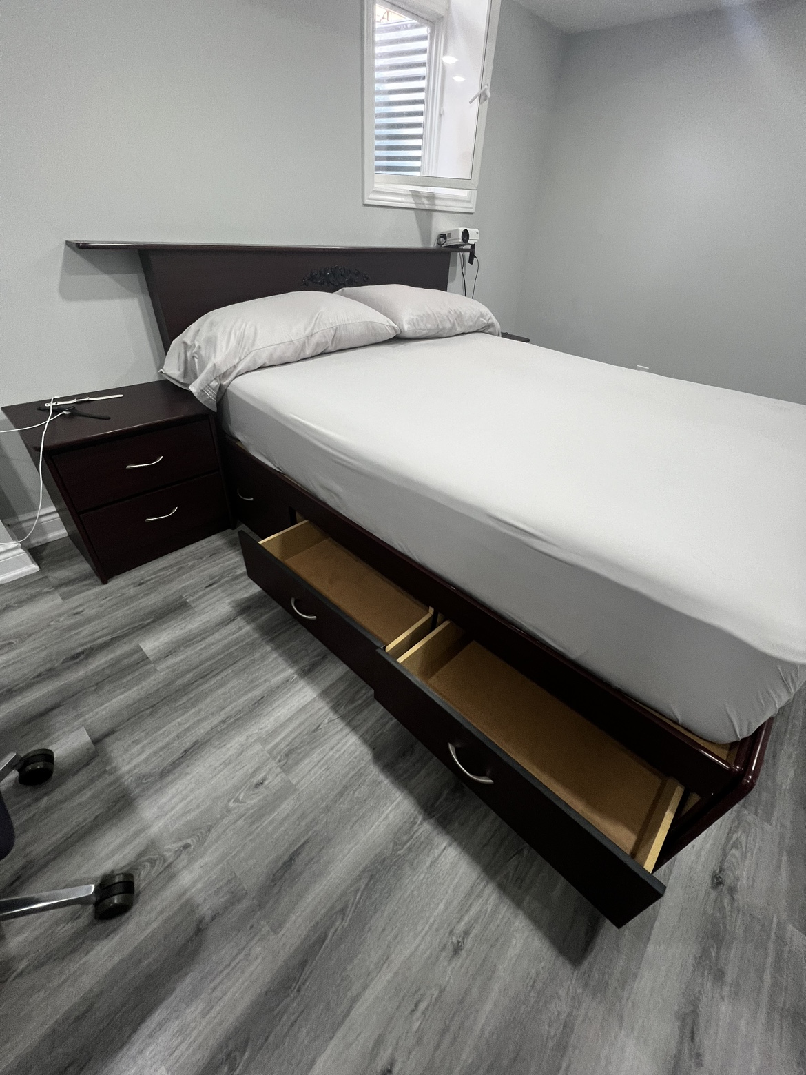 Queen Bed Frame with Storage - photo 2