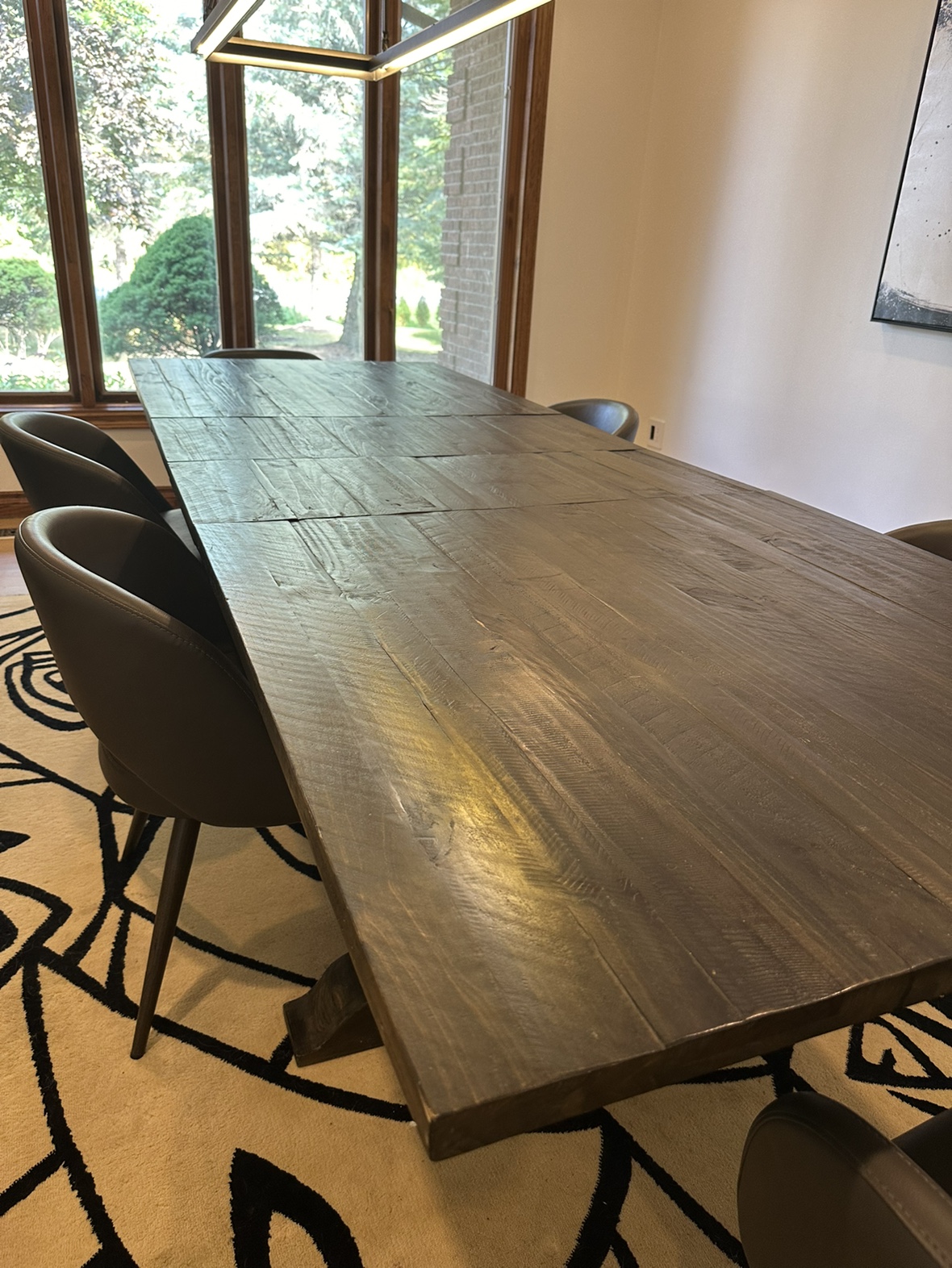 Large Wooden Dining Table - photo 4
