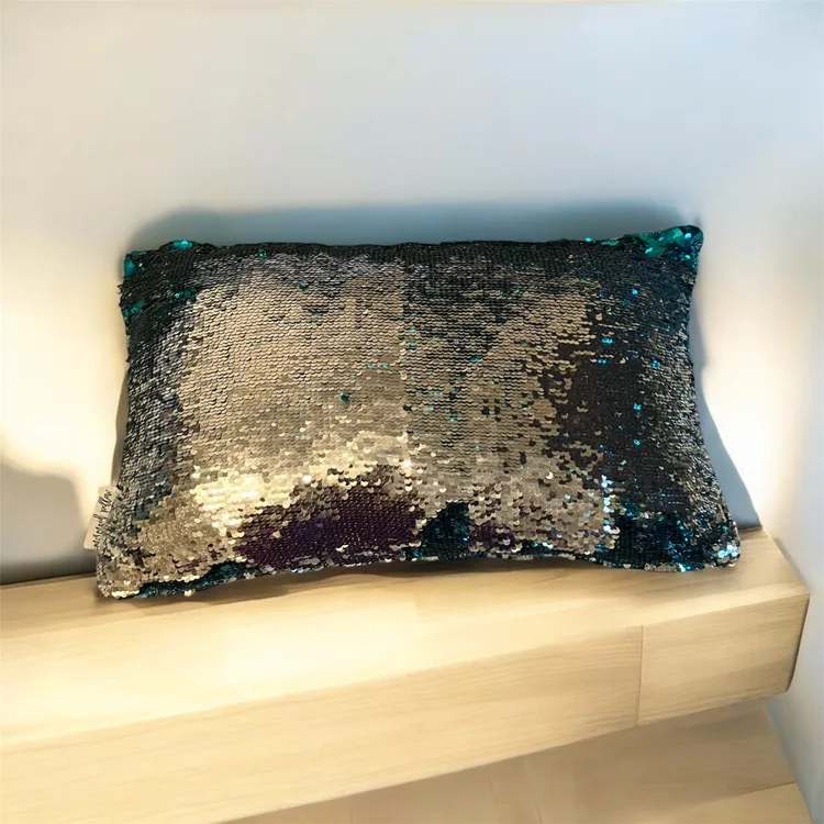 Mermaid Pillow Company "Puppies Play" Sequin Positivity Pillow image indicator(3)
