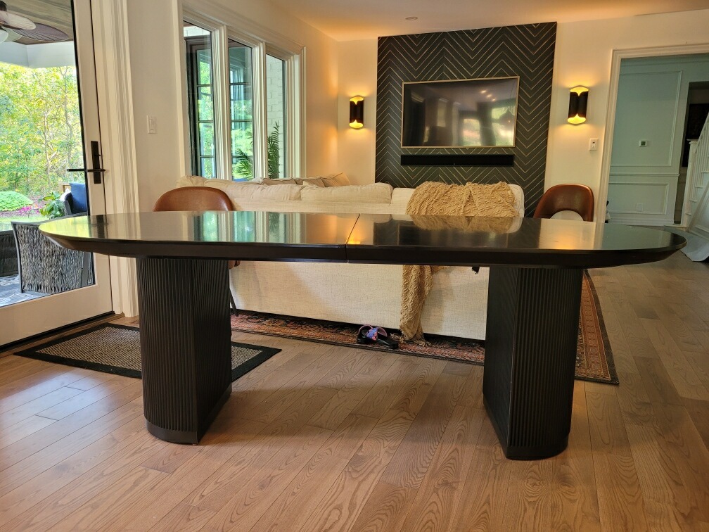 Black Oval Dining Table