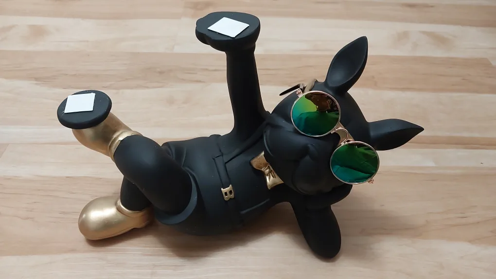 BNIB Black French Bulldog with 2 Trays image indicator(3)