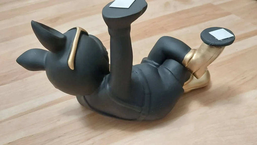 BNIB Black French Bulldog with 2 Trays image indicator(6)