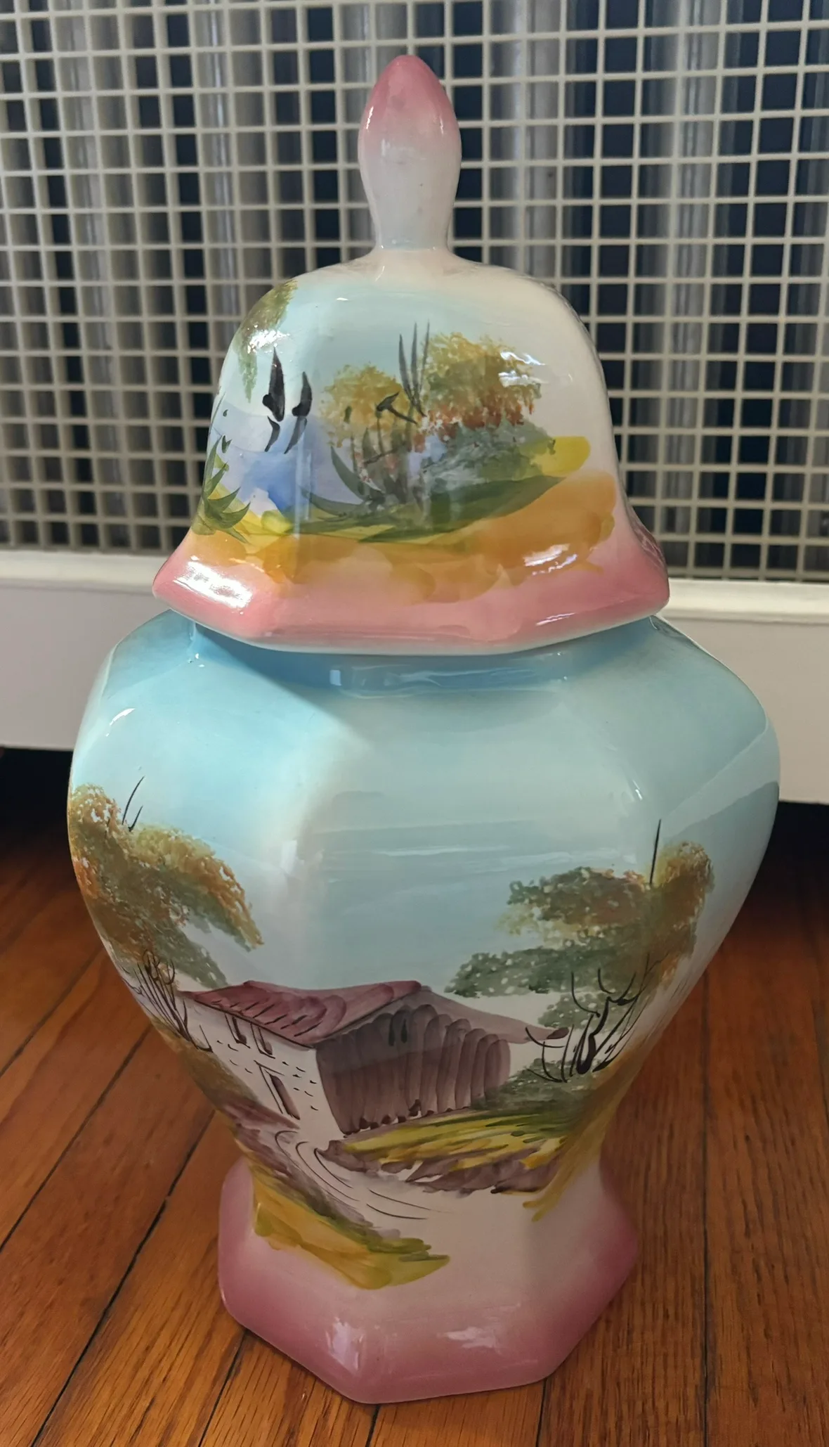 Vintage Hand Painted Lidded Jar image indicator(5)