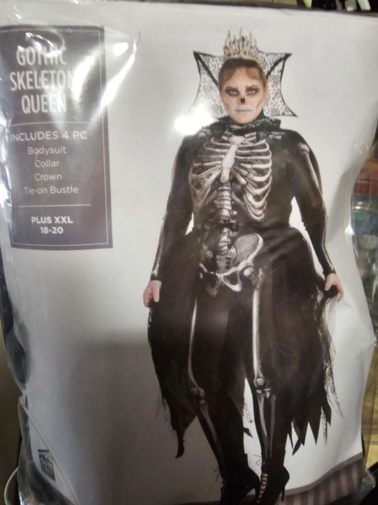Gothic Skeleton Queen Costume Plus Size - photo 3