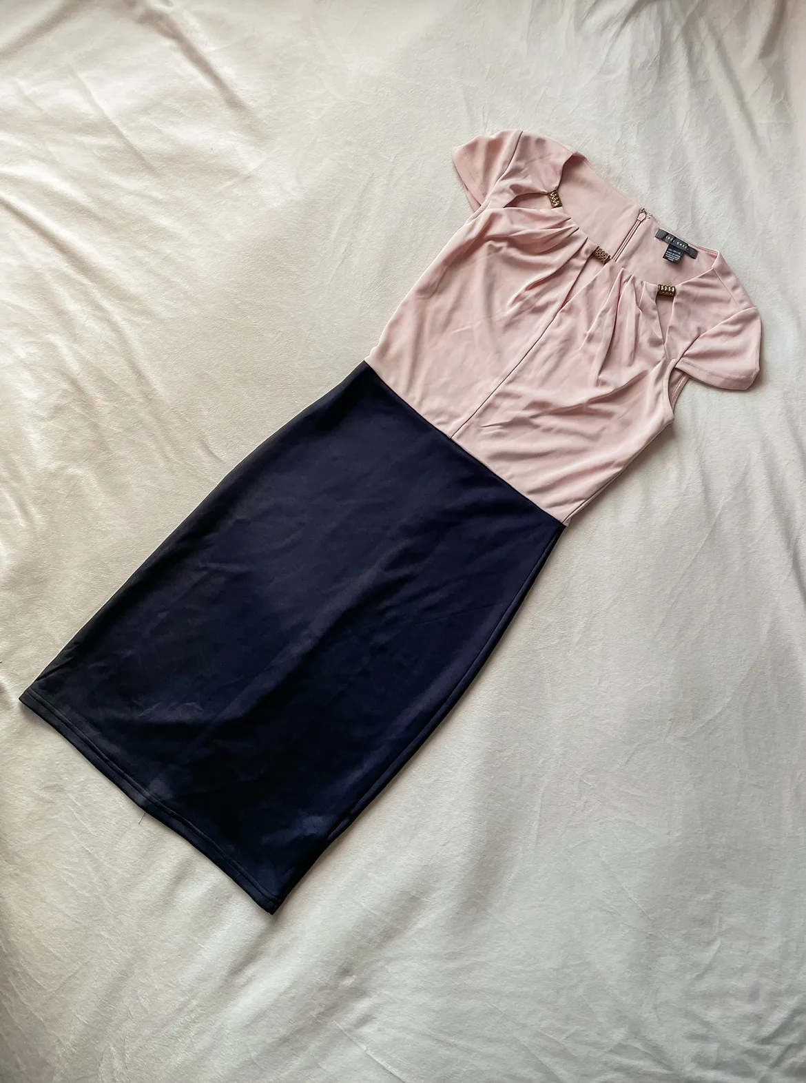 Suzy shier pink/black dress XS thumbnail