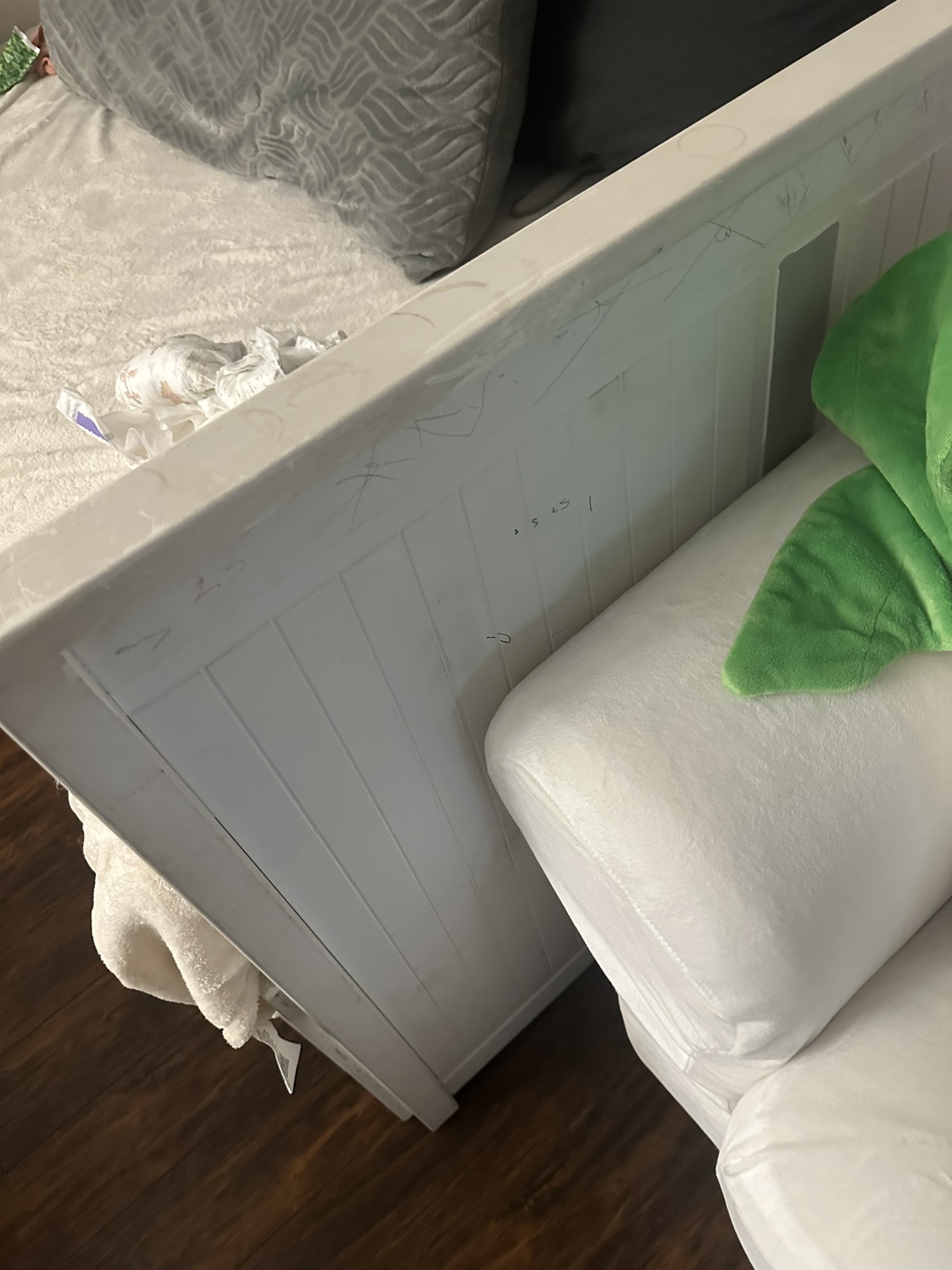 Day bed White Bed Frame With Storage - photo 4