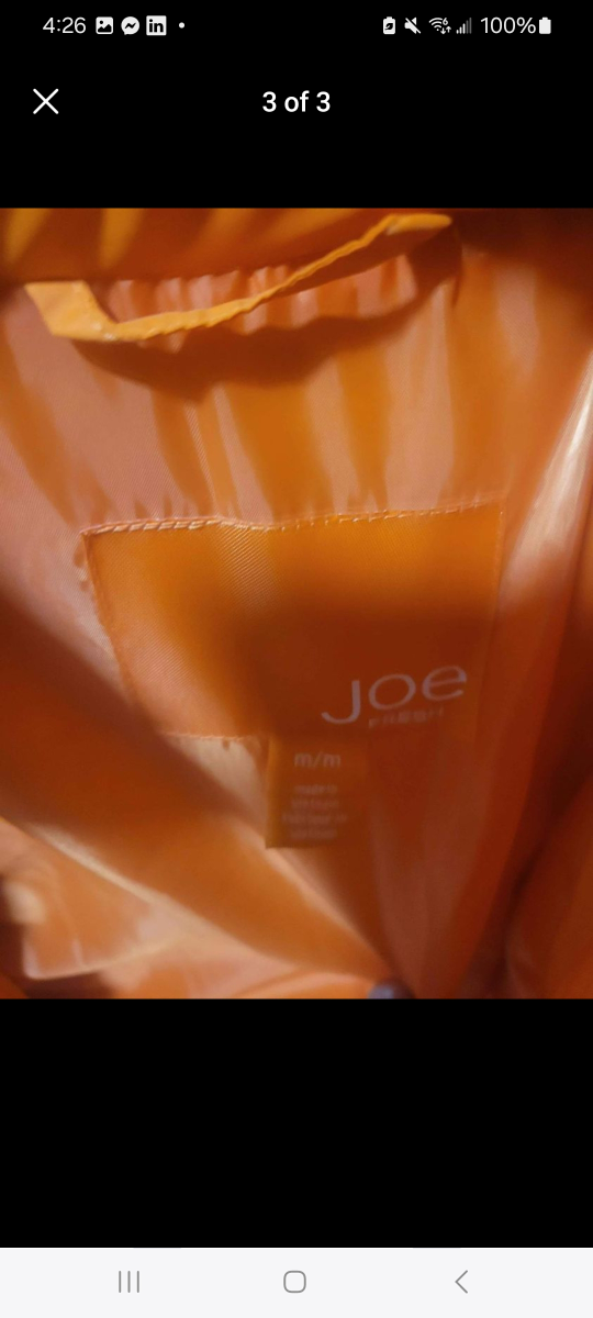 women Joe Fresh Orange Puffer Jacket - photo 3