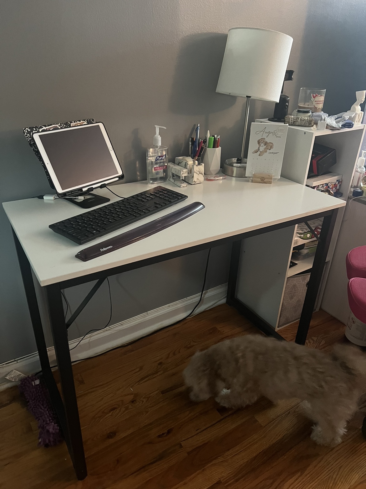 White Computer Desk - photo 2
