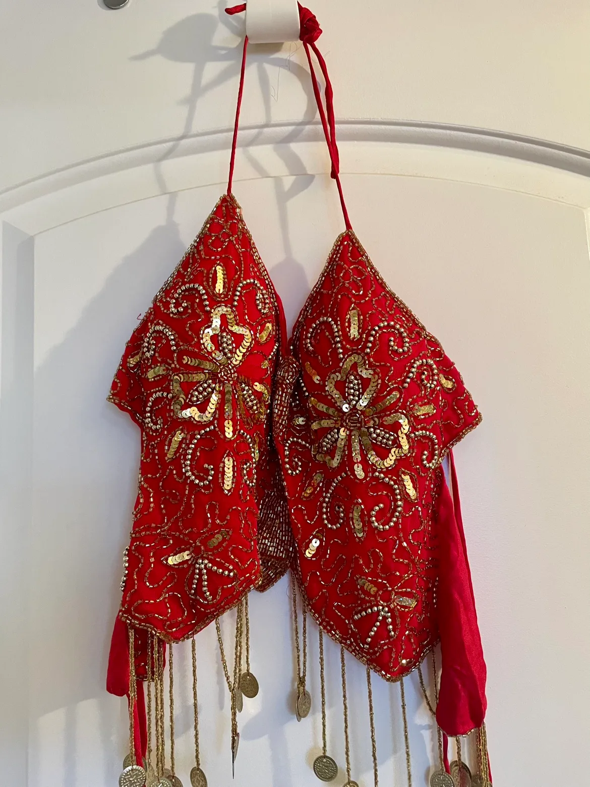 5 peace’s Red colour Belly Dancing Costume image indicator(10)