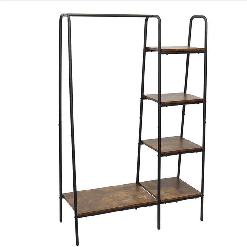 Black Metal and Wood 39.8'' Clothing Rack - photo 3