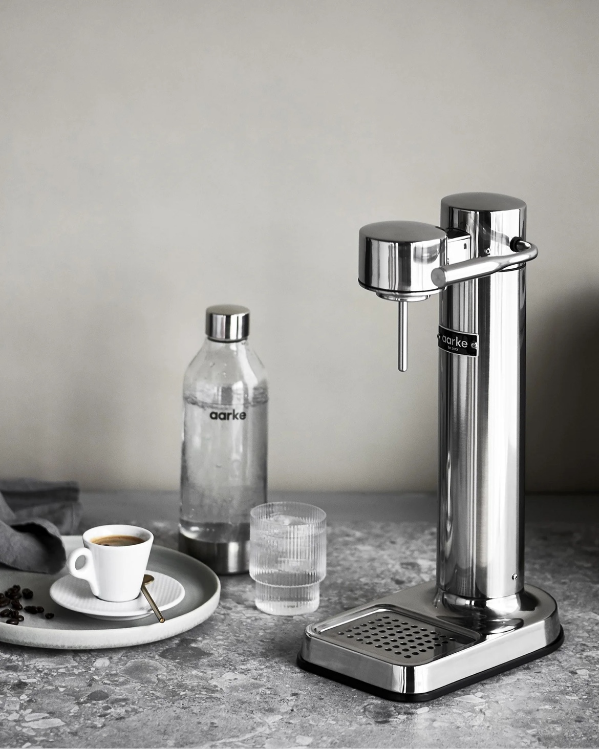 Aarke Carbonator 3 - Stainless Steel➕CO2 Cylinder