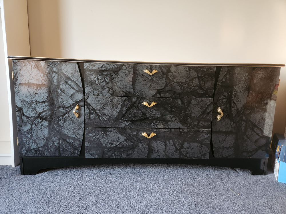 Black Marble Bedroom Set - photo 3