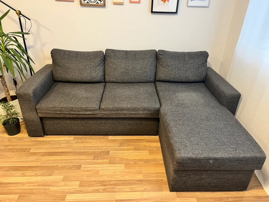 Sectional sofa bed with chaise lounge thumbnail
