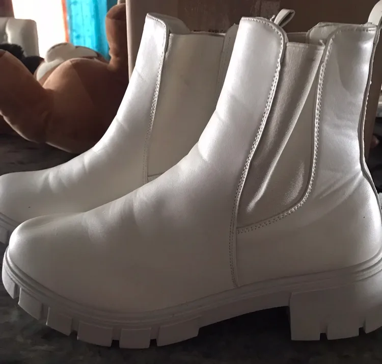 White Ankle Boots thumbnail