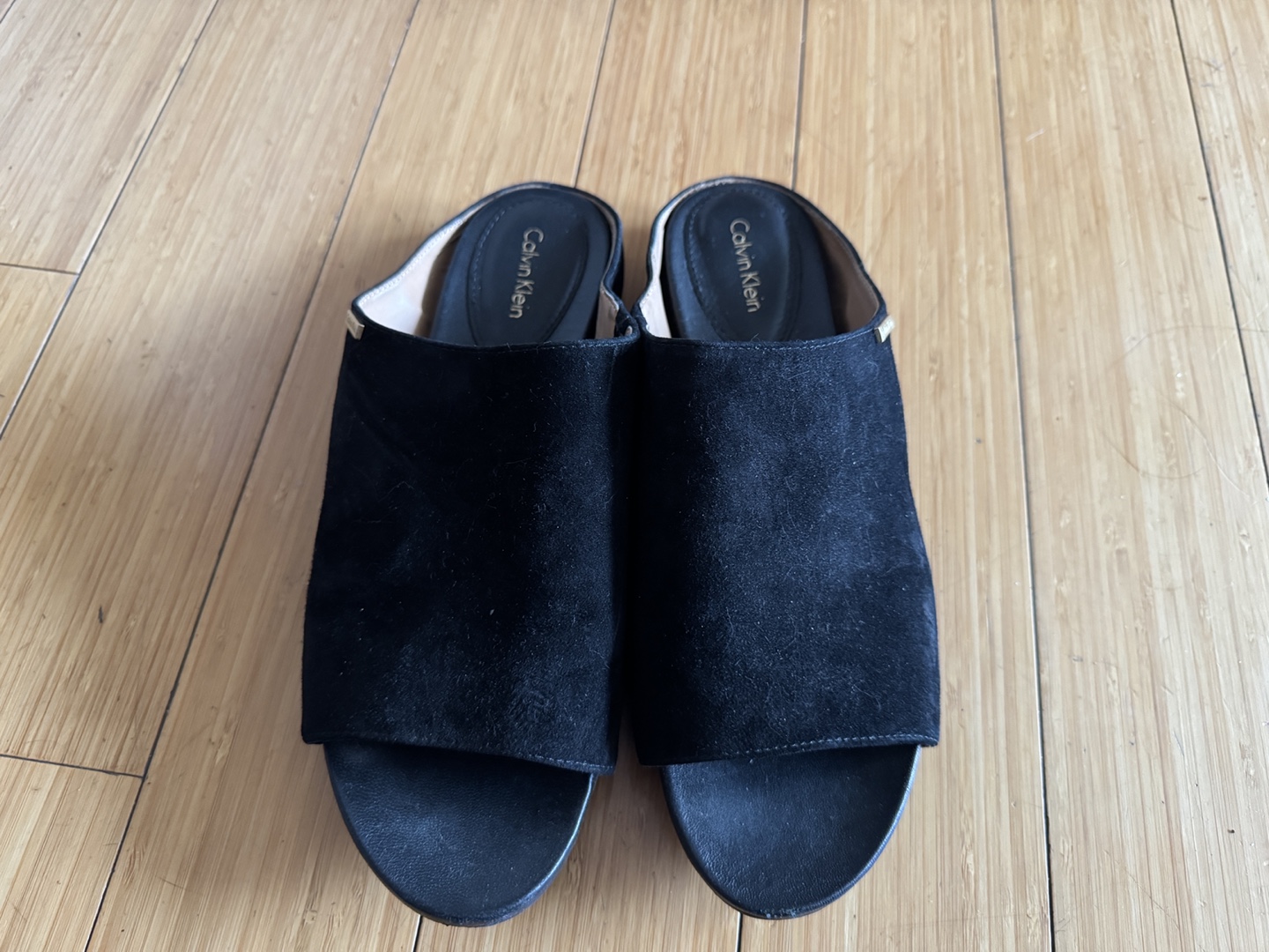 Calvin Klein Black Suede Sandals - photo 2