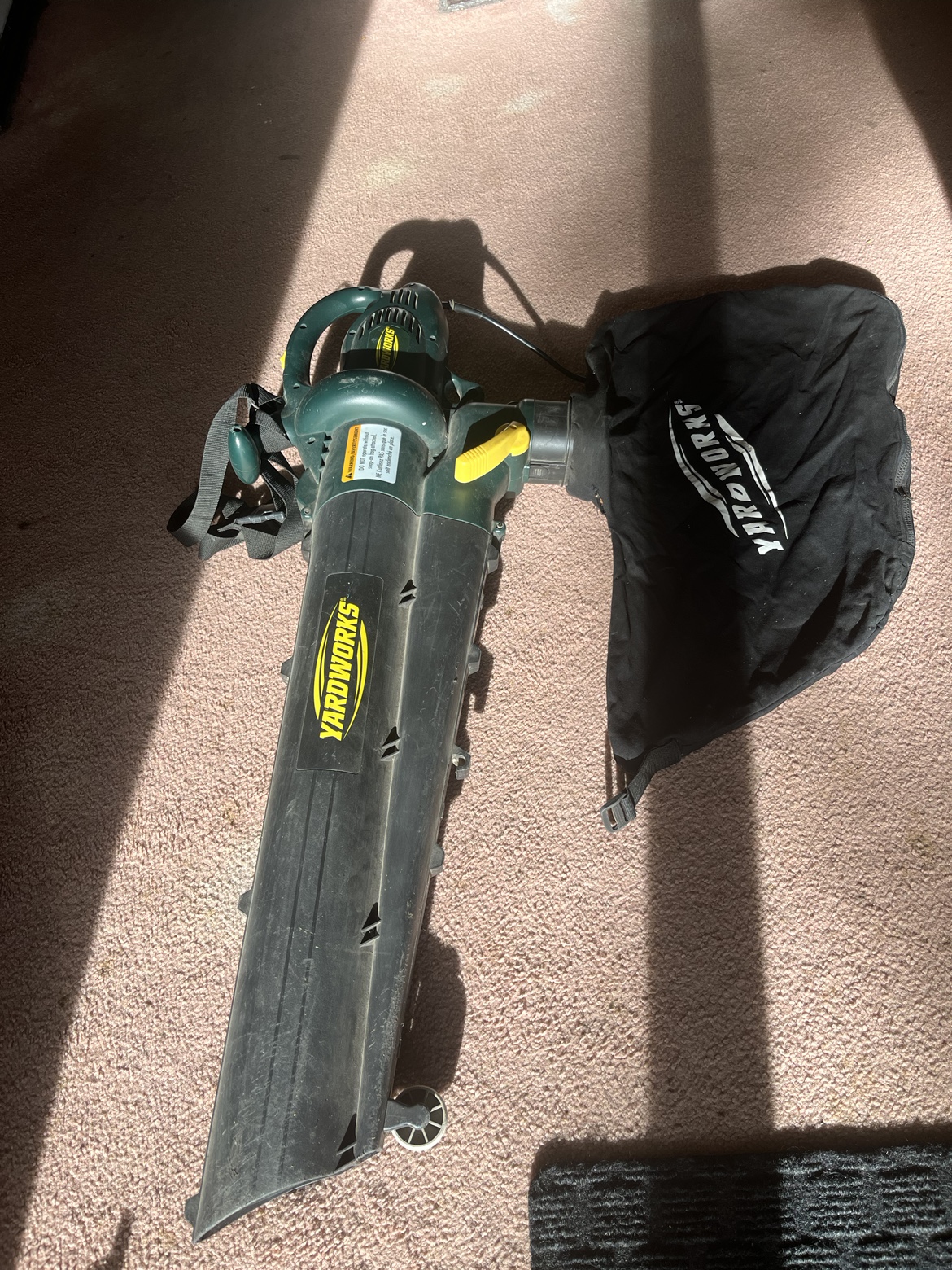 Leaf blower / Vacuum with bag, Yardworks - photo 2