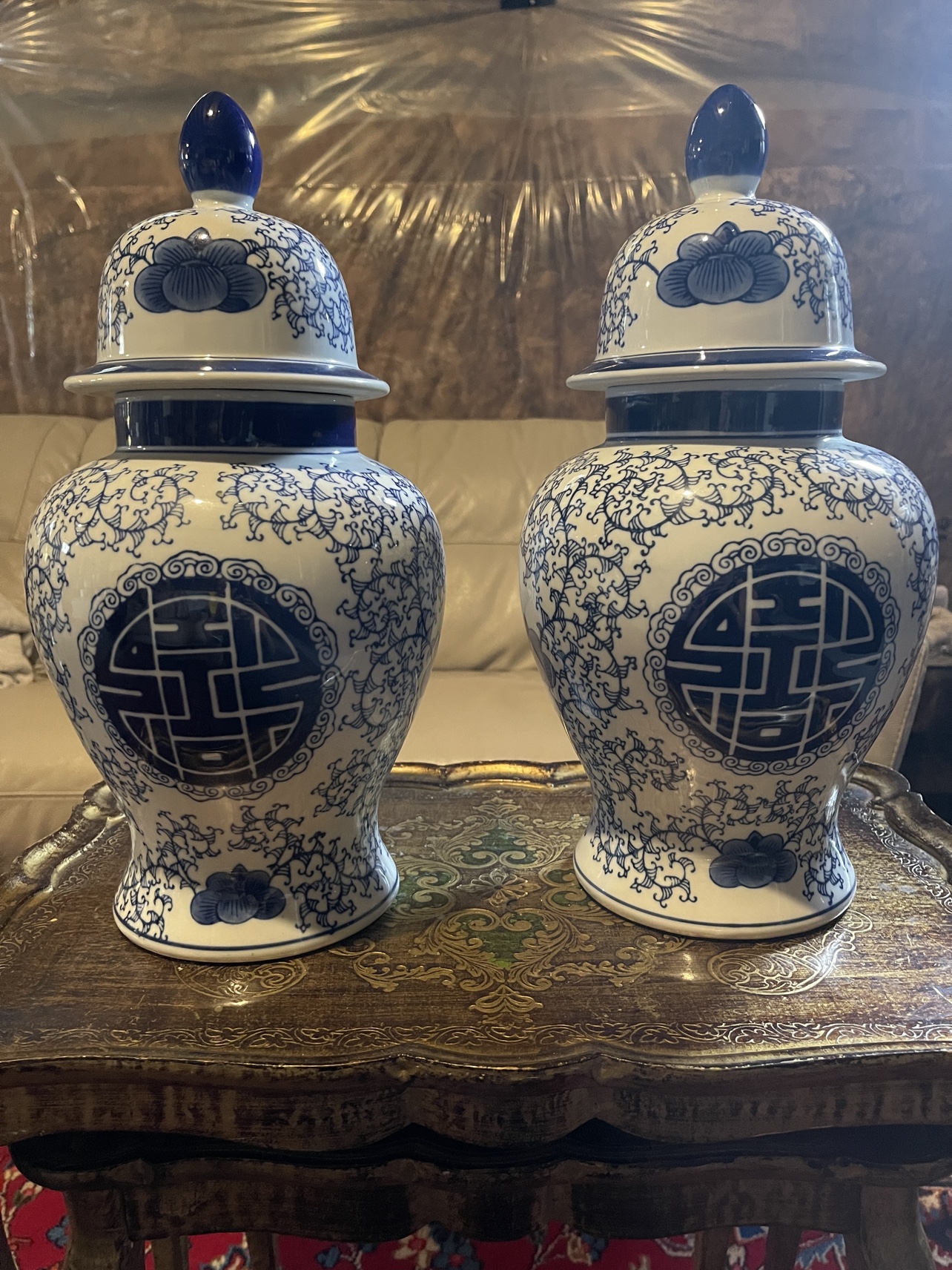 Blue and White Ginger Jars