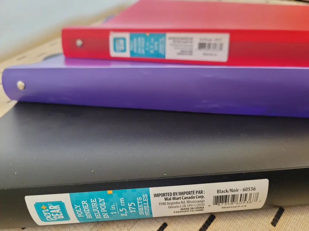 3 one  inch Binders 🧡 image indicator(2)