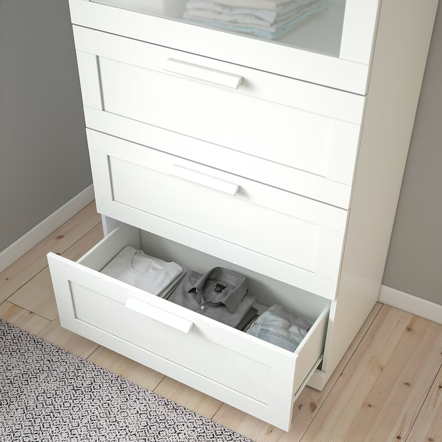 White 4-Drawer Dresser - photo 3
