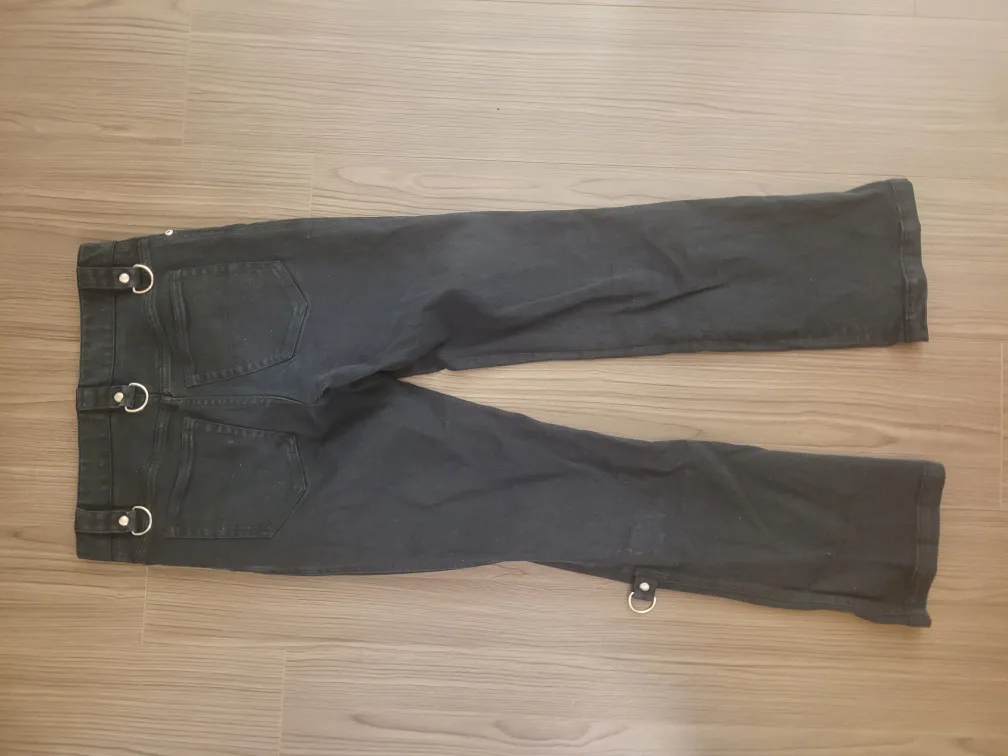 Hugo Boss Black Jeans with Silver Rings image indicator(2)