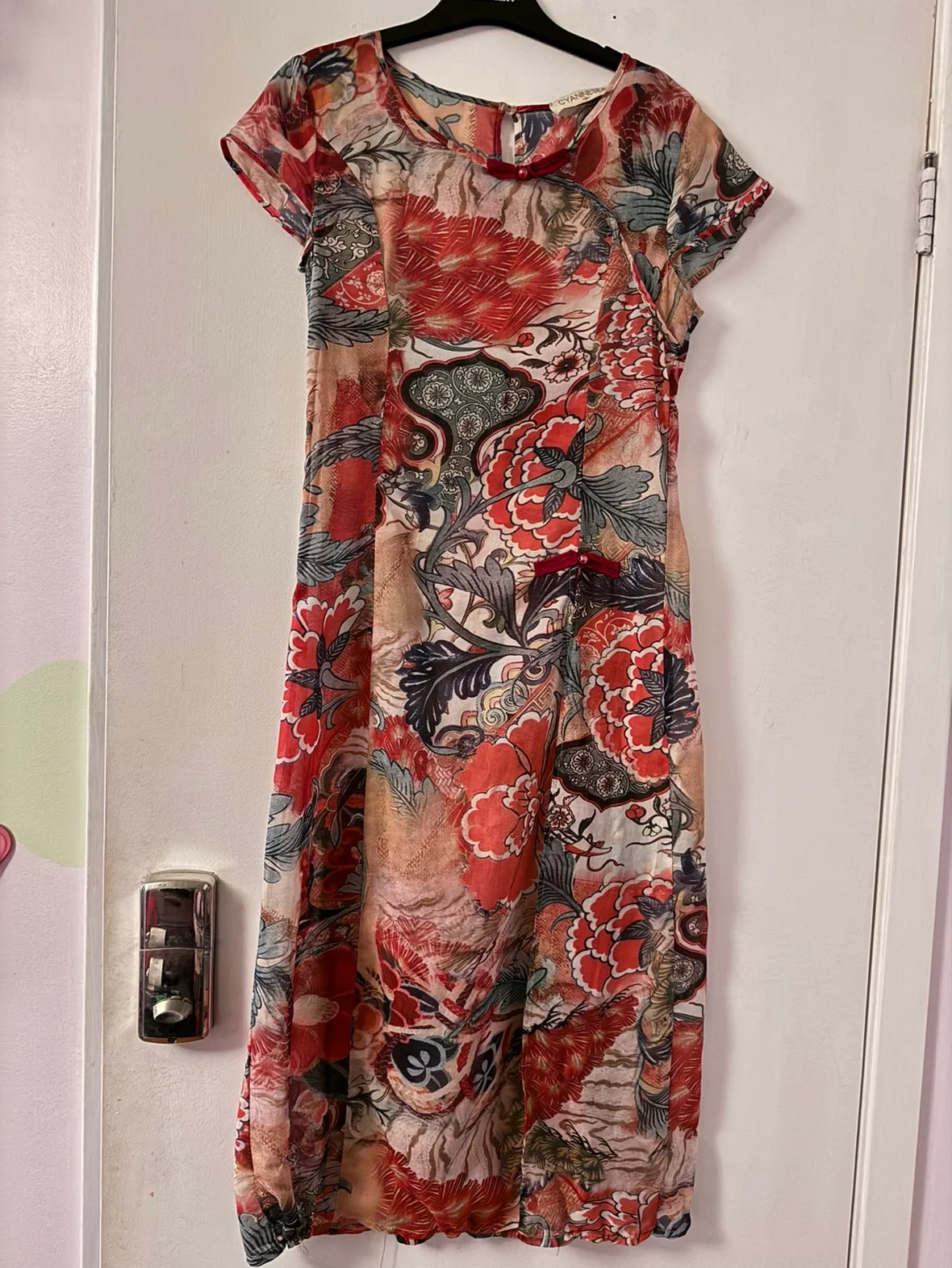 Cyaninesea Floral Midi Dress image indicator(3)