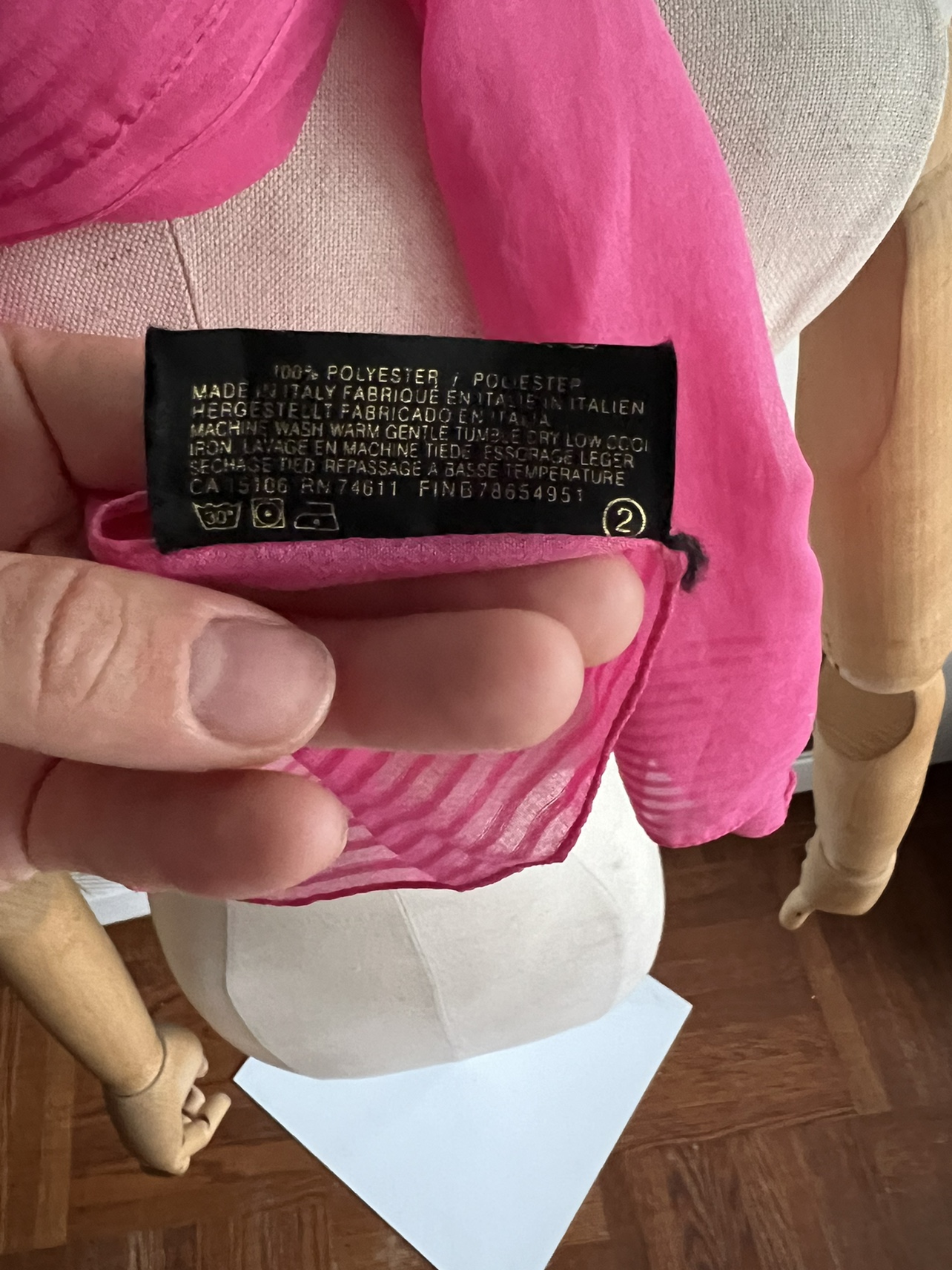 Pink Striped Scarf - photo 3