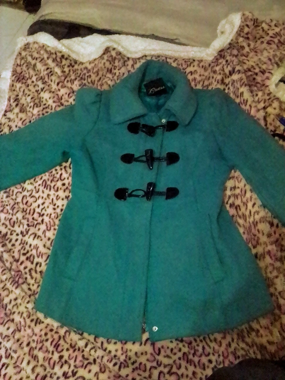 Guess Teal Toggle Coat #freecycle - photo 3