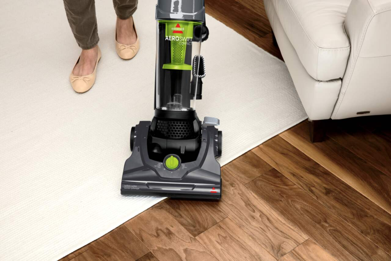 BISSELL AeroSwift Compact Bagless Upright Corded Vacuum Cleaner