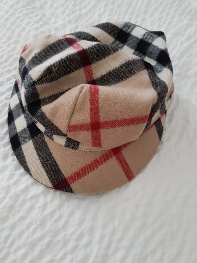 Burberry Plaid Newsboy Cap image indicator(2)