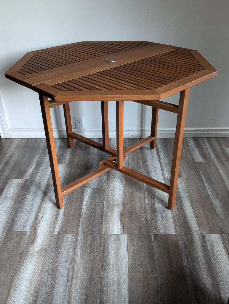Folding Octagon Patio Table