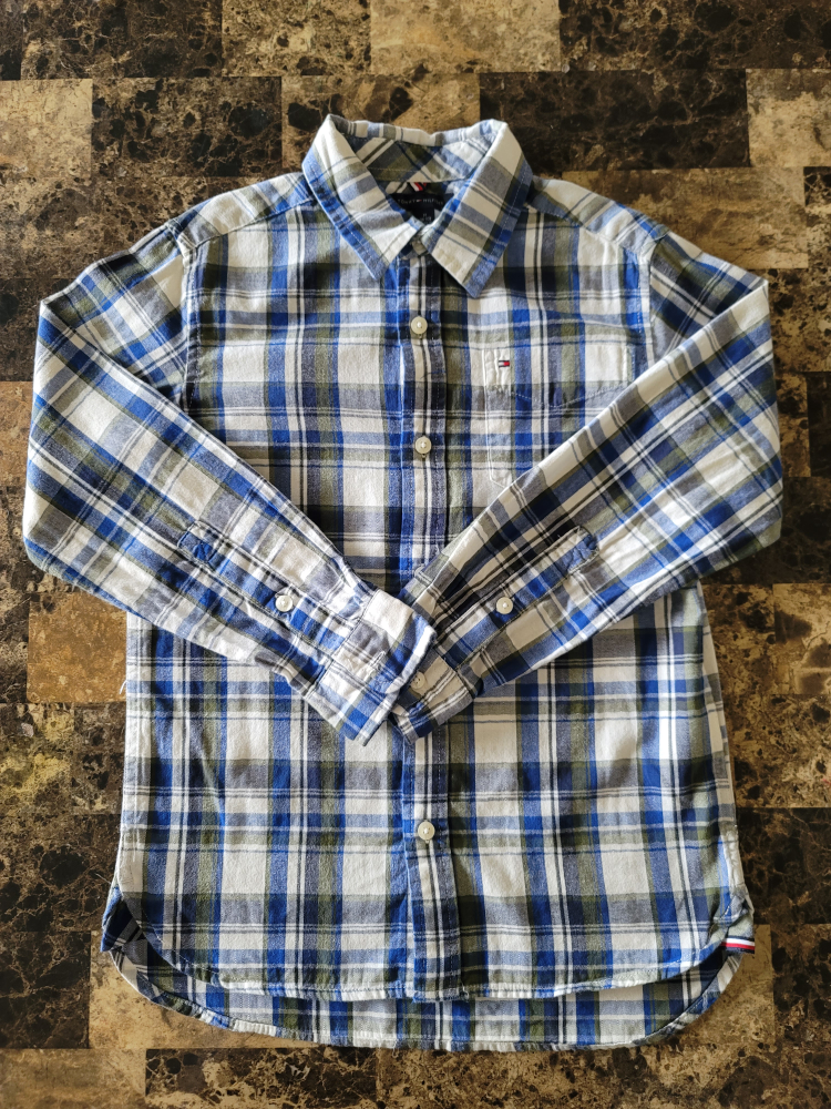 Blue Plaid Long Sleeve Shirt