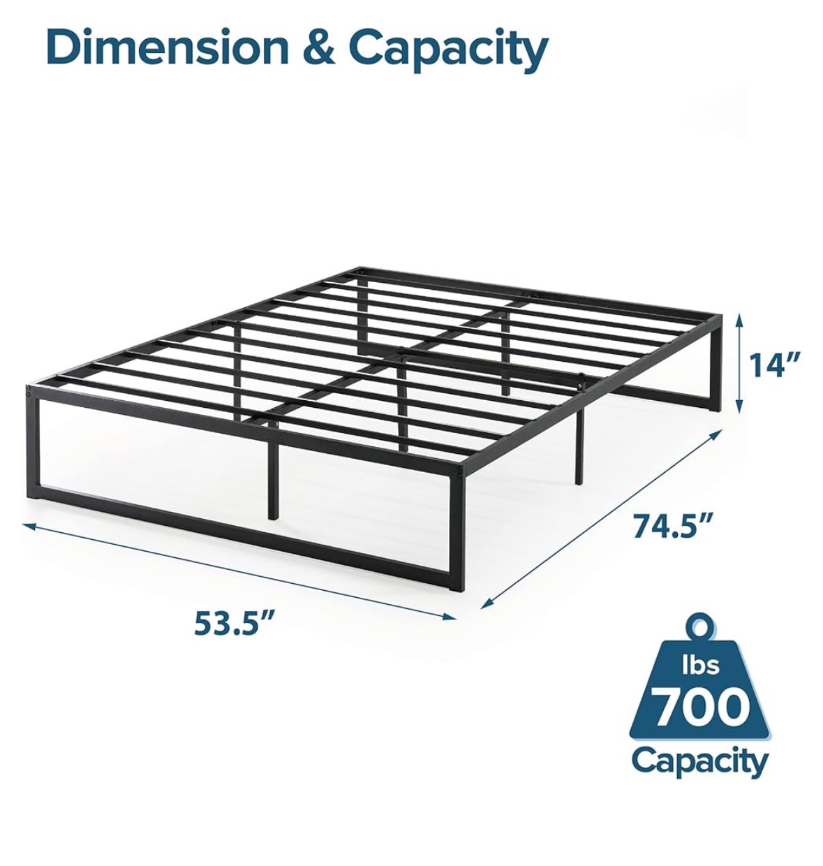 Full Metal Bed Frame - photo 2
