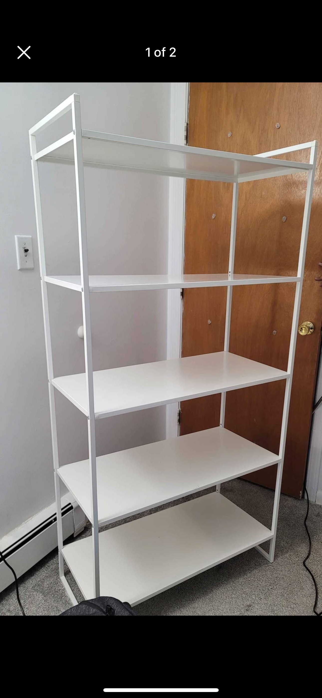 IKEA JONAXEL White Shelf Unit