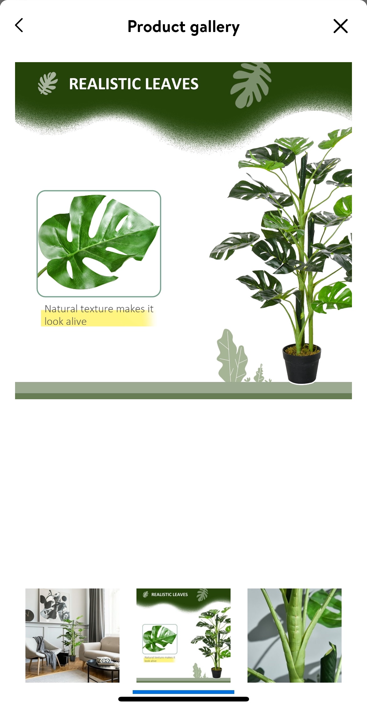Artificial Monstera Plant - photo 4