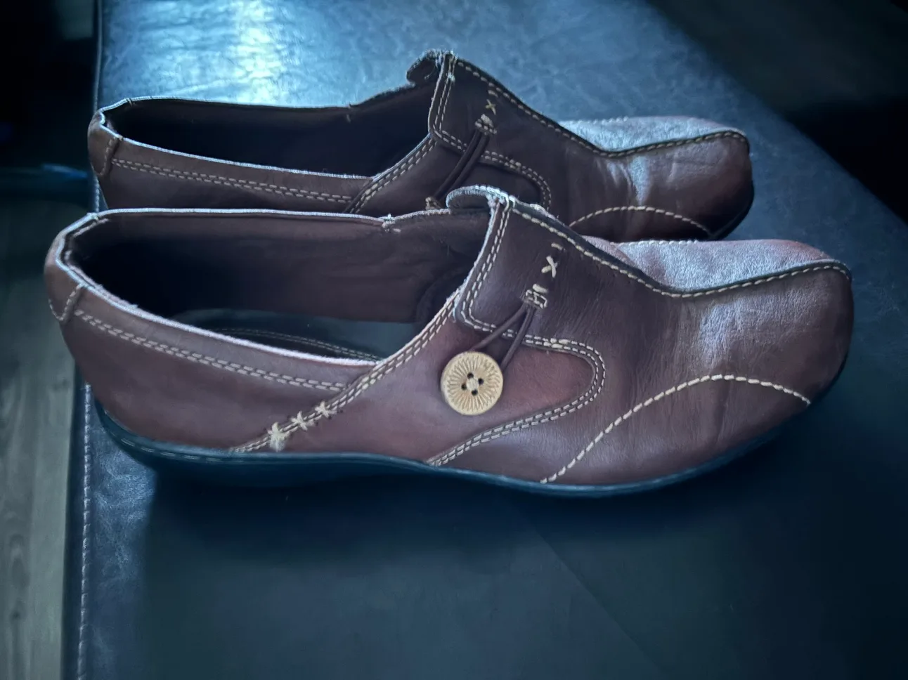 Brown Leather Clarks Shoes image indicator(2)