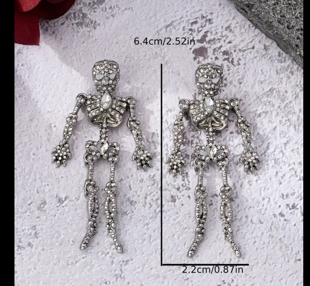 Skeleton Dangle Earrings image indicator(4)